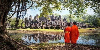 Southeast Asia Small Group Golf Tour Vacation Package Ta Prohm Khmer; Siem Reap, Cambodia - PerryGolf + Azamara Cruises